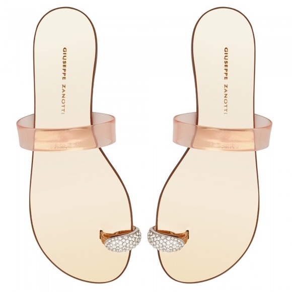 giuseppe zanotti NIB rosegold crystal toering flat - Picture 3 of 16